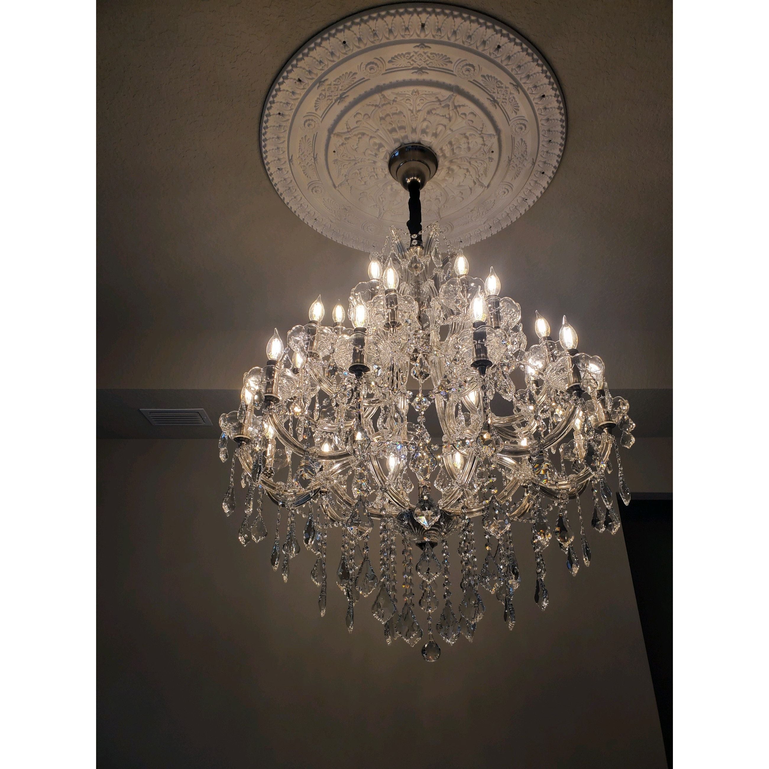 Leyla Maria Theresa 28 Light Crystal Chandelier - Italian Concept