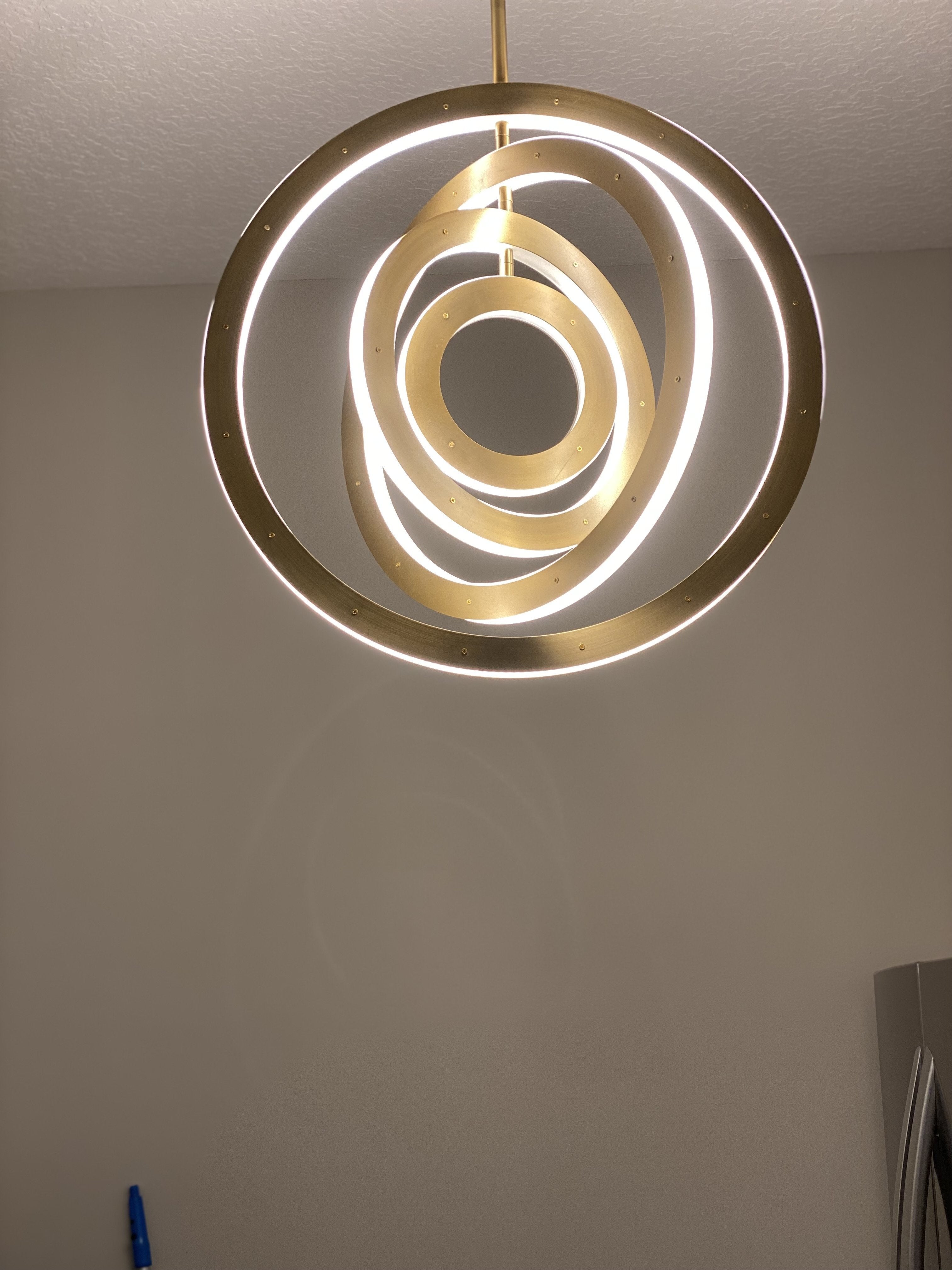 Ionic 4-Ring Tiered LED Round Chandelier - Italian Concept