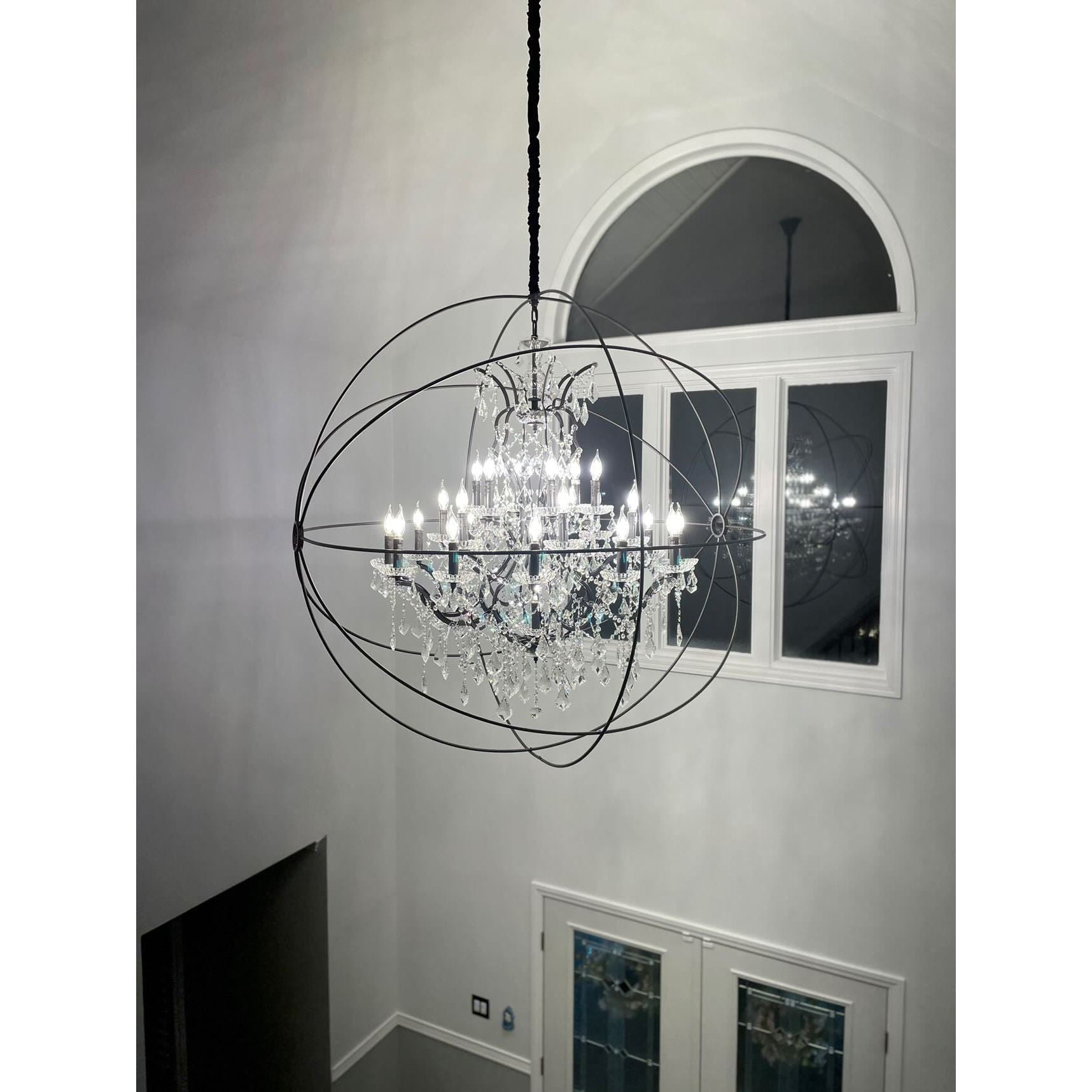 MN Iron Orb Crystal Chandelier - Italian Concept