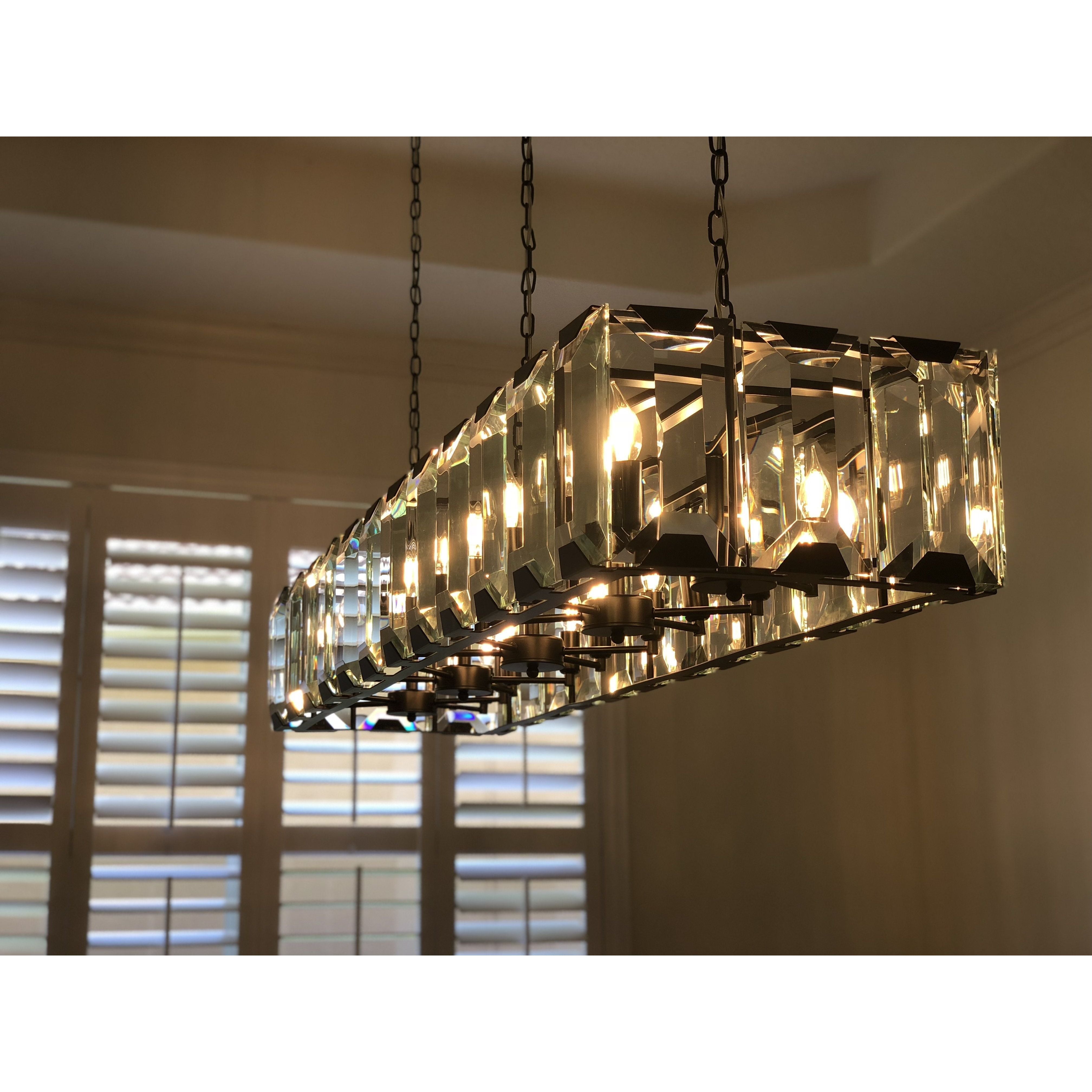 Tundra Crystal Rectangular Chandelier - Italian Concept