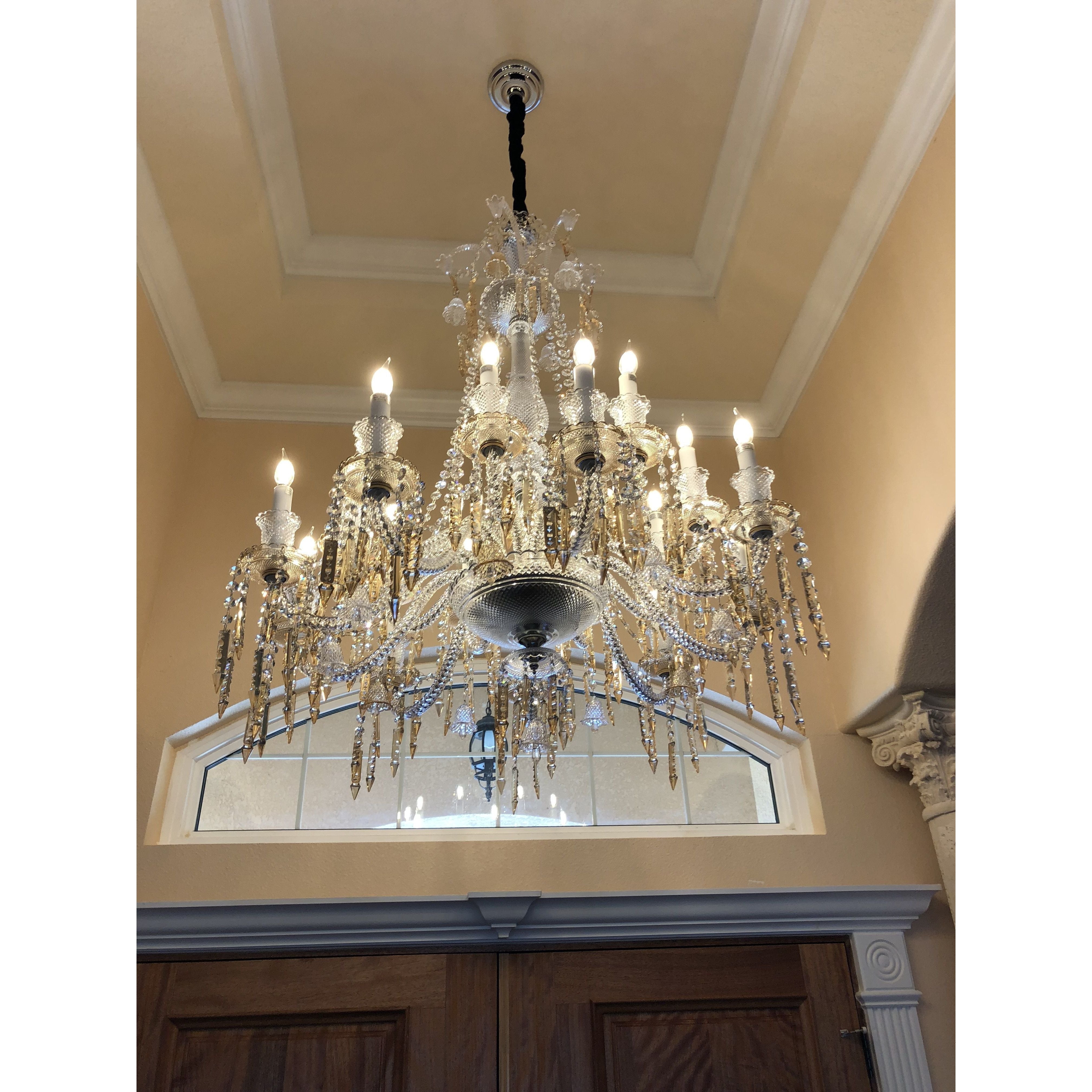 Crystal retail chandelier