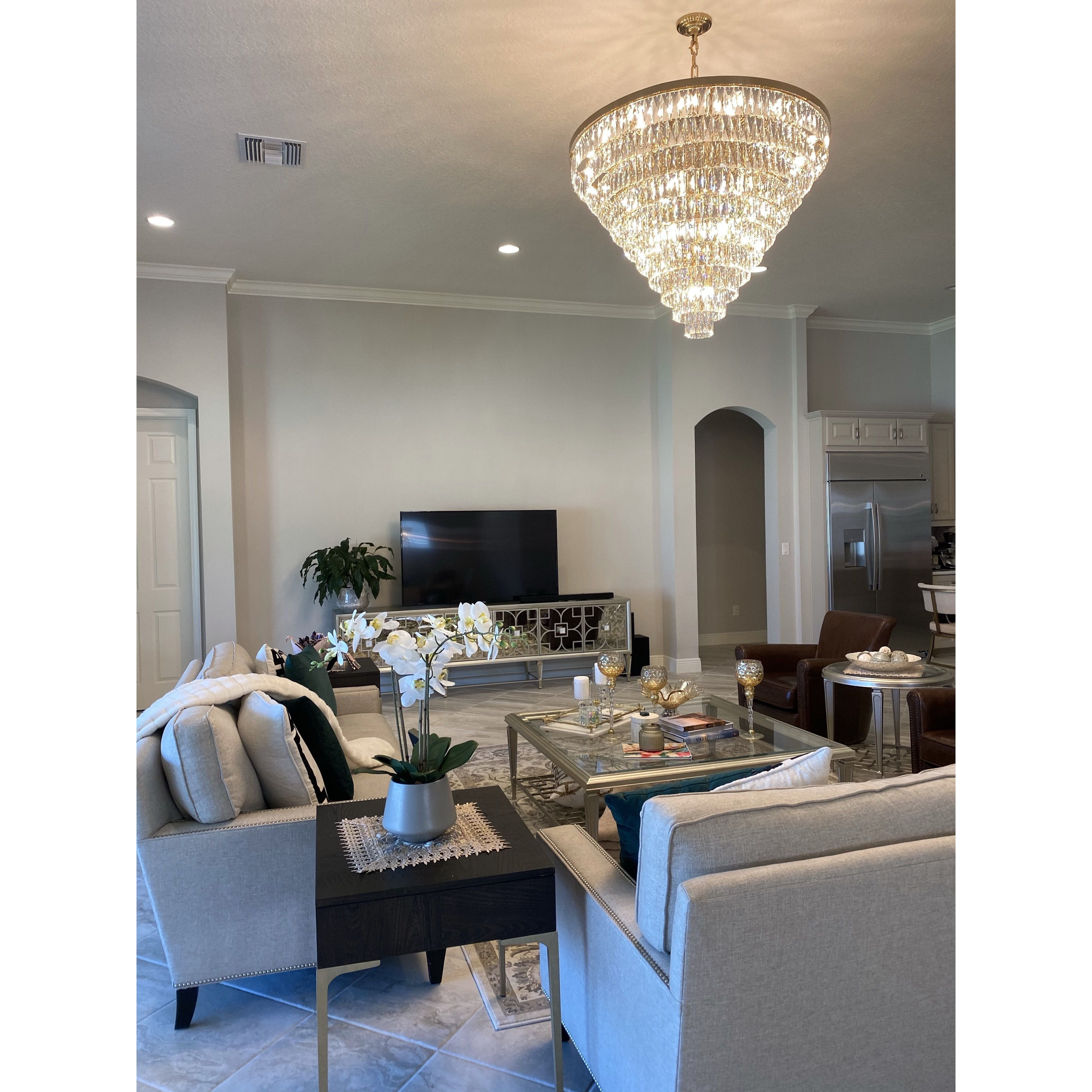 Glacier Odeon Crystal Fringe Chandelier - Italian Concept