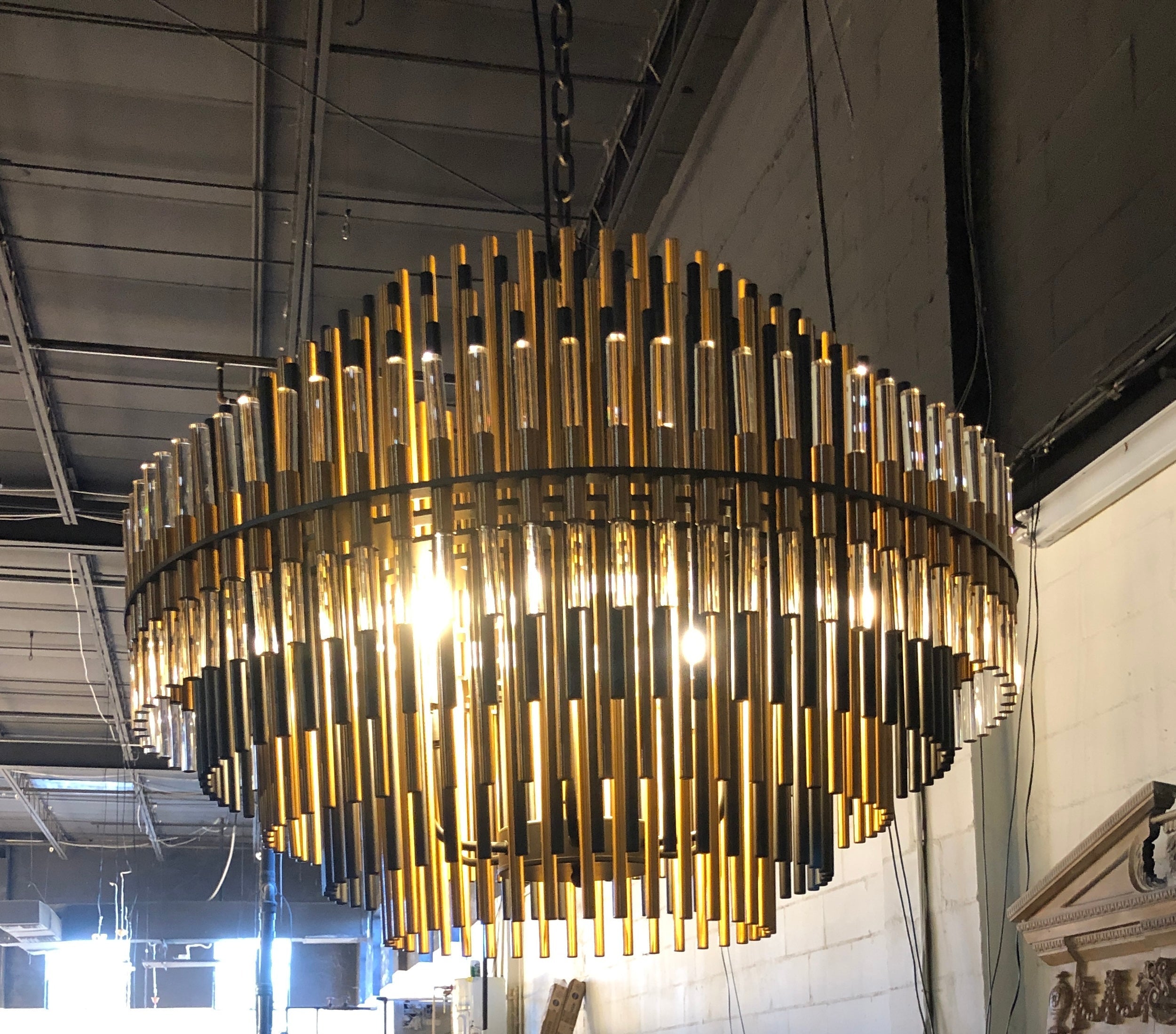 Escalier Tubular Crystal Chandelier