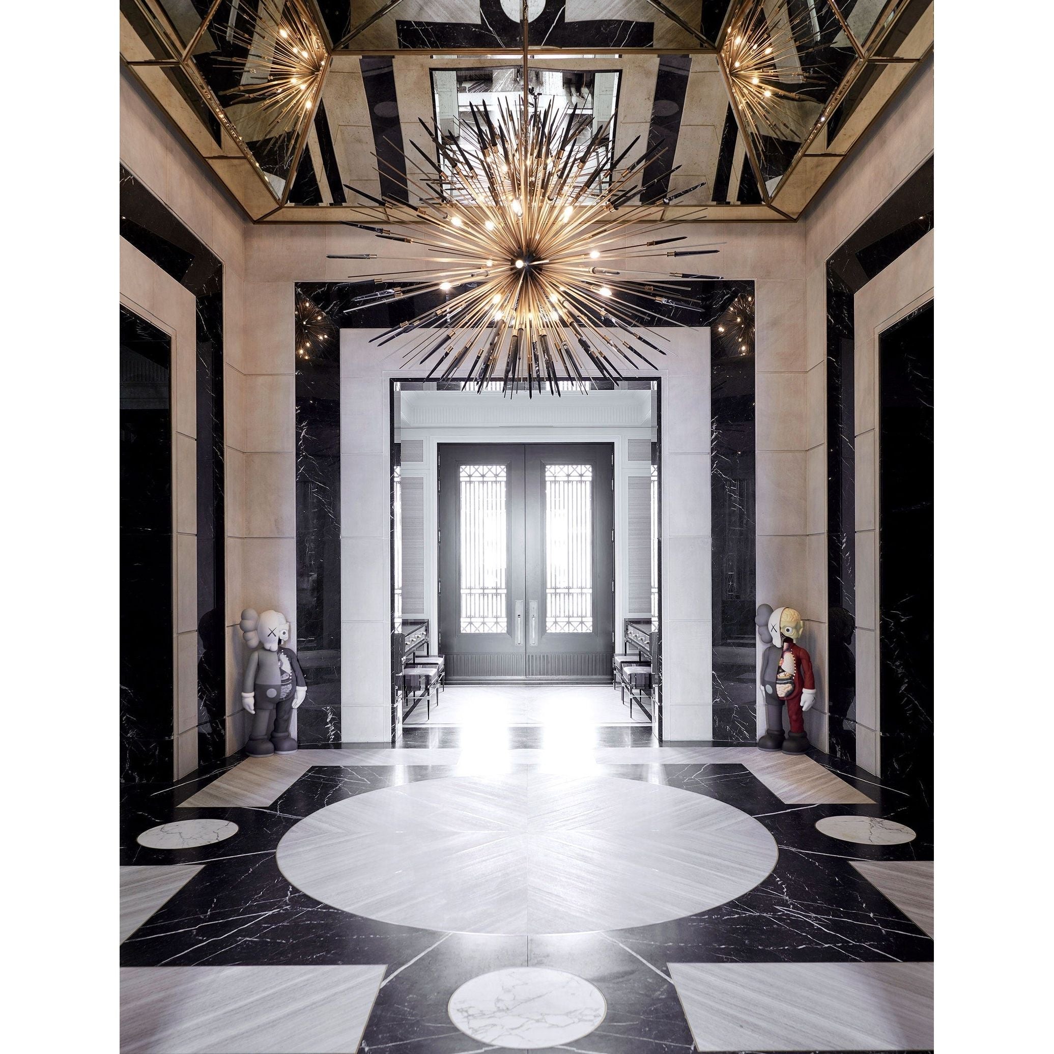 Marble Sputnik Starburst Chandelier - Italian Concept - 