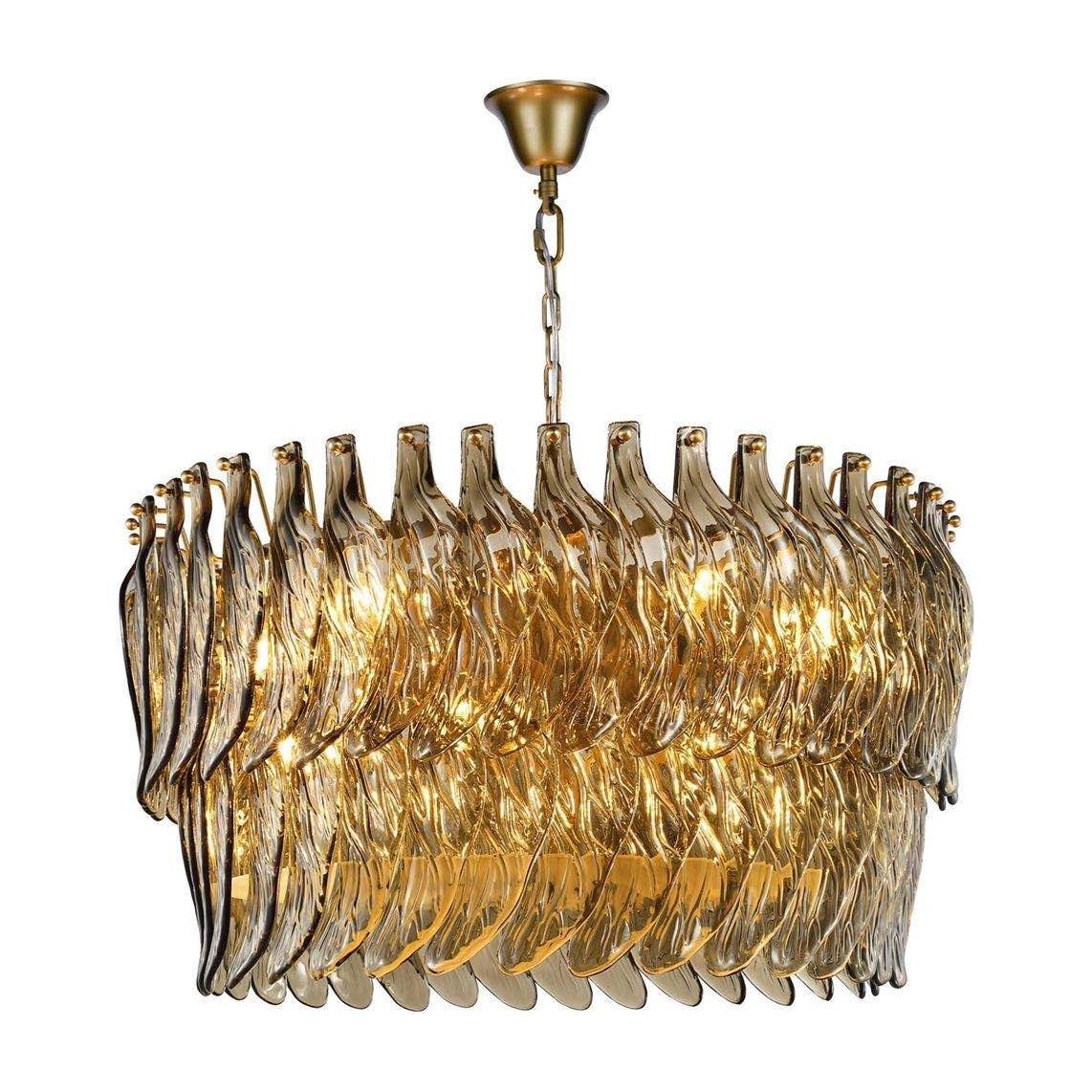 Glass Leaf 2-Tier Chandelier NEW Collection 2020 - 80 - Italian Concept