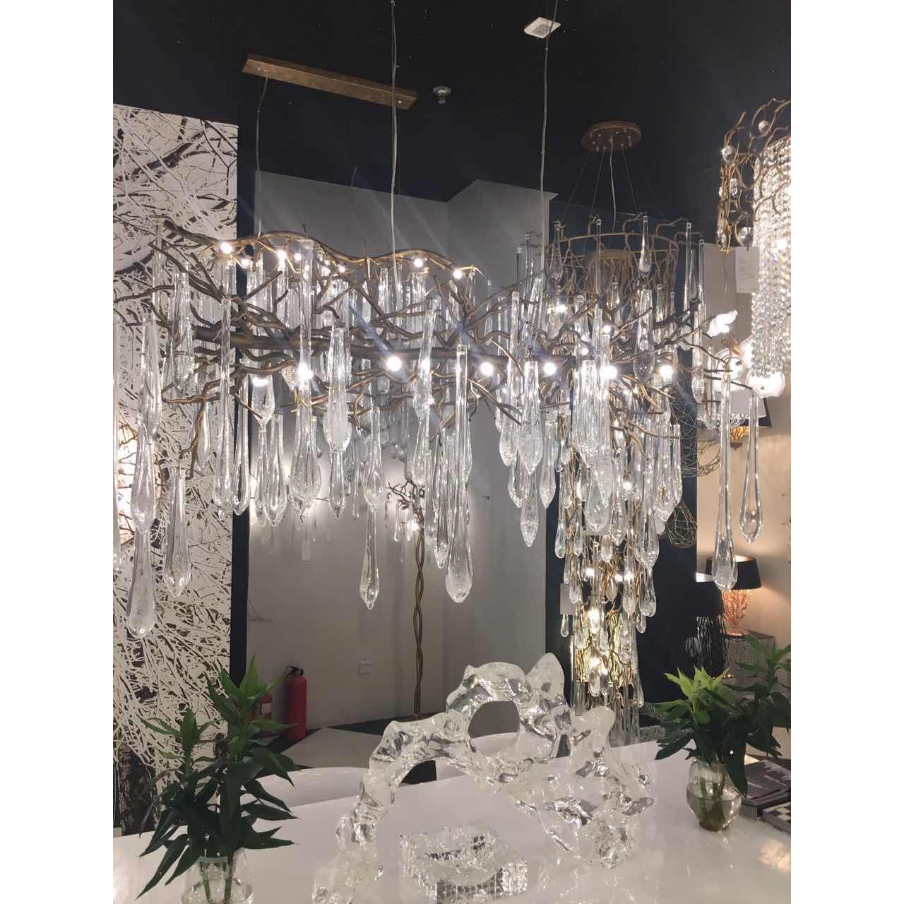 Dawn Lukas Linear Organic Branching Chandelier