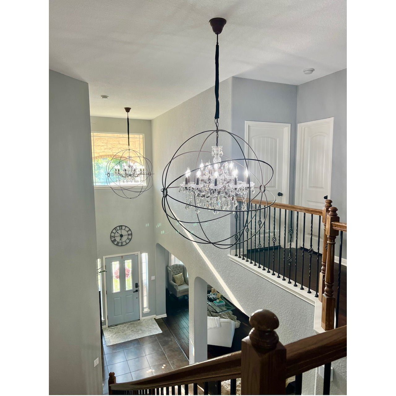 MN Iron Orb Crystal Chandelier - Italian Concept