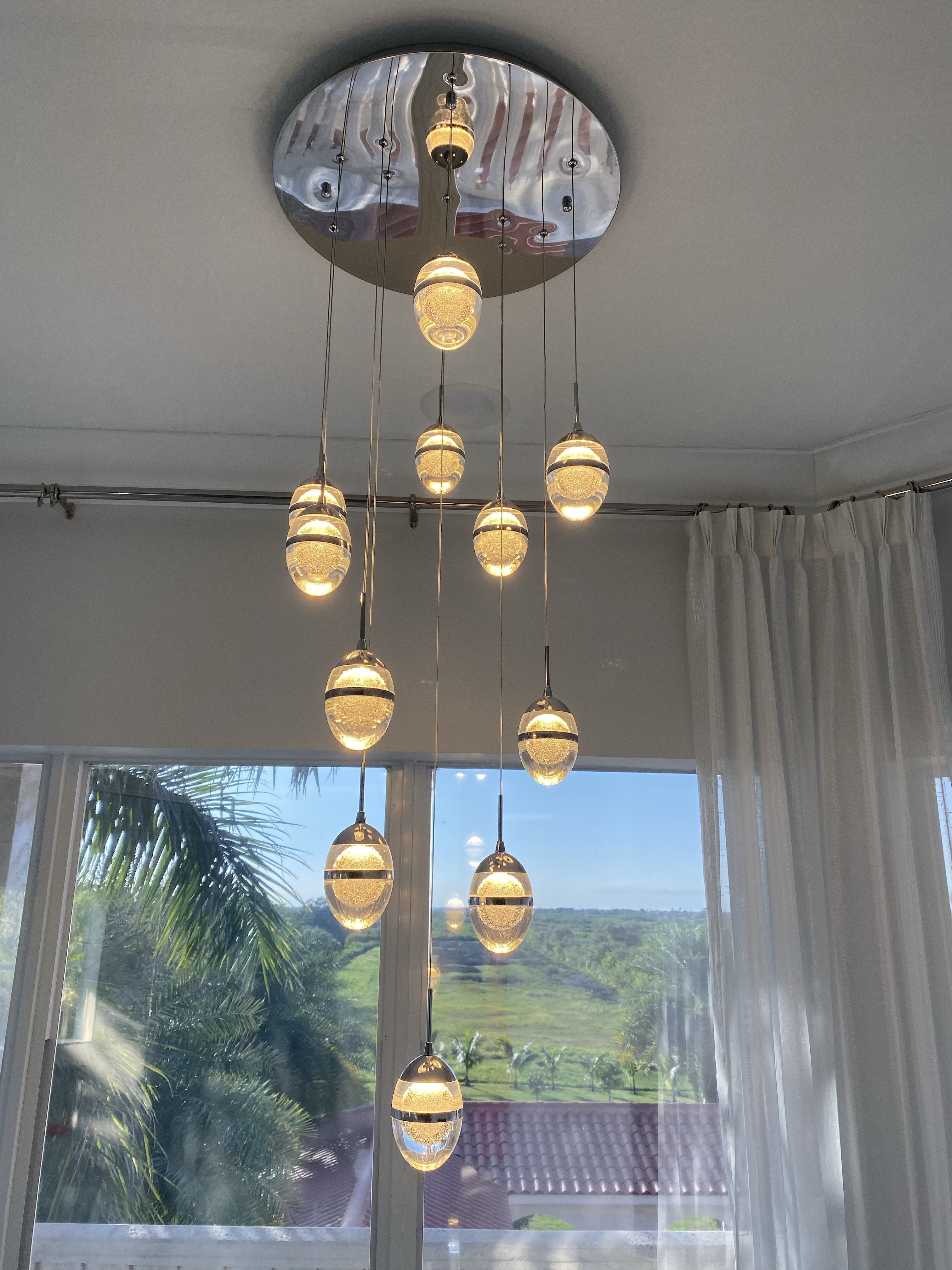 Infinity LED Glass Globe Bubble Chandelier - Italian Concept