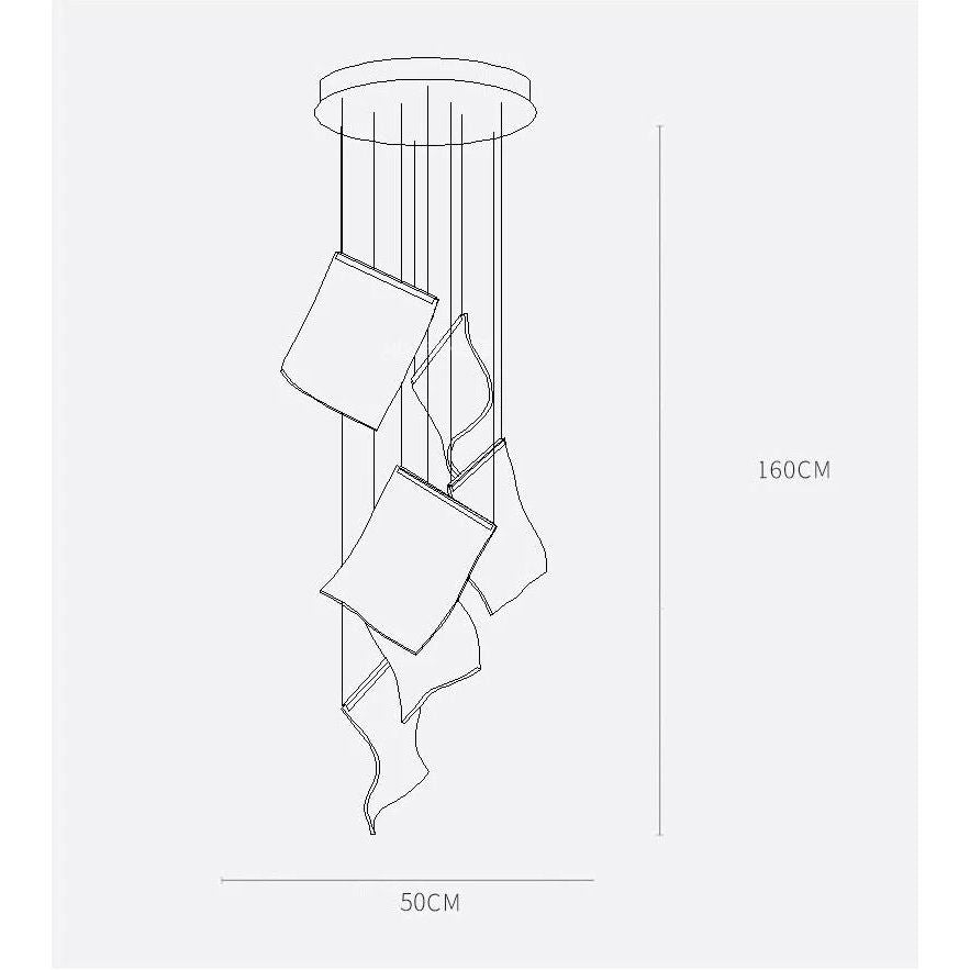 Axien Paper LED Foyer Pendant Light - Italian Concept - 