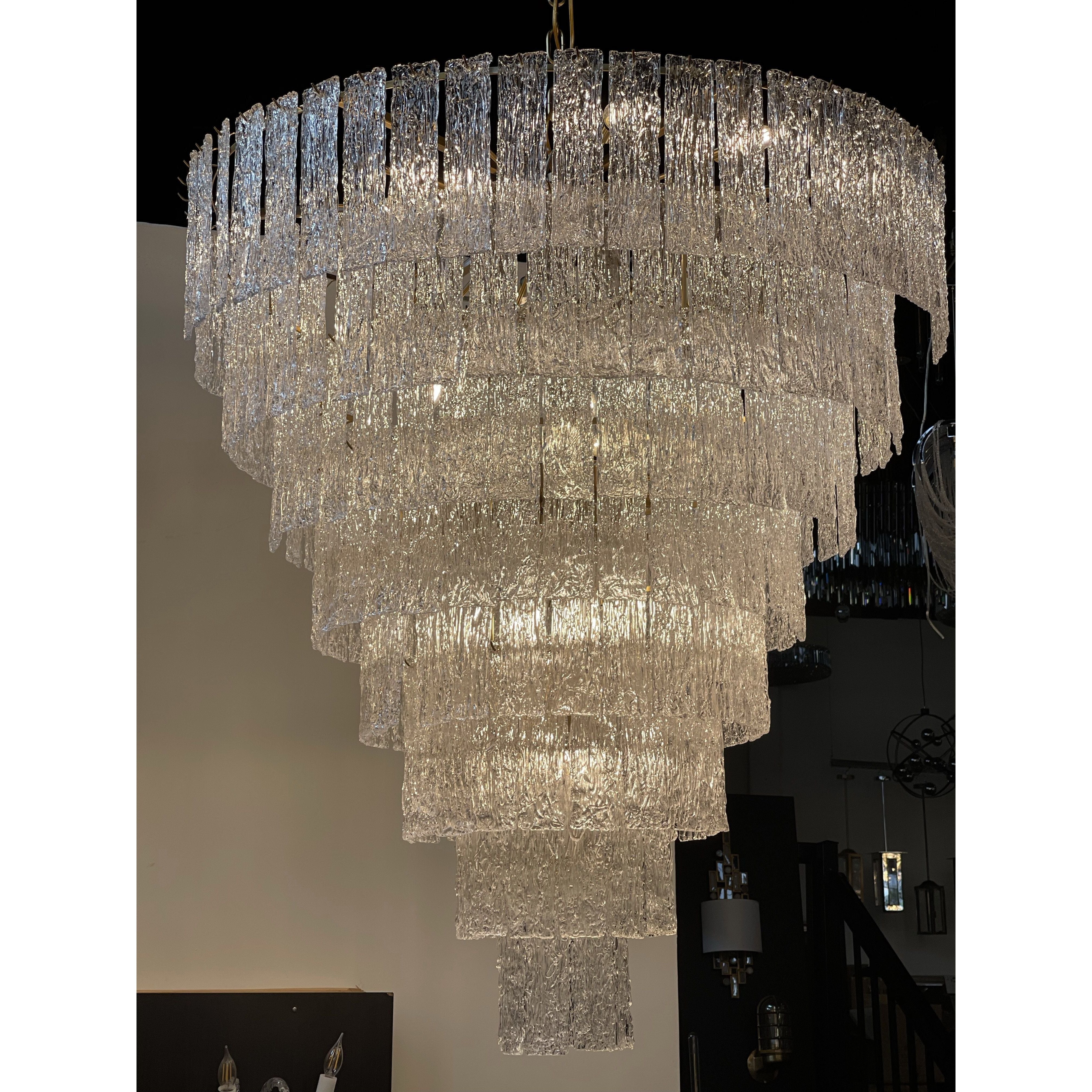 Giovanni Round Tiered Murano Glass Chandelier - Italian Concept