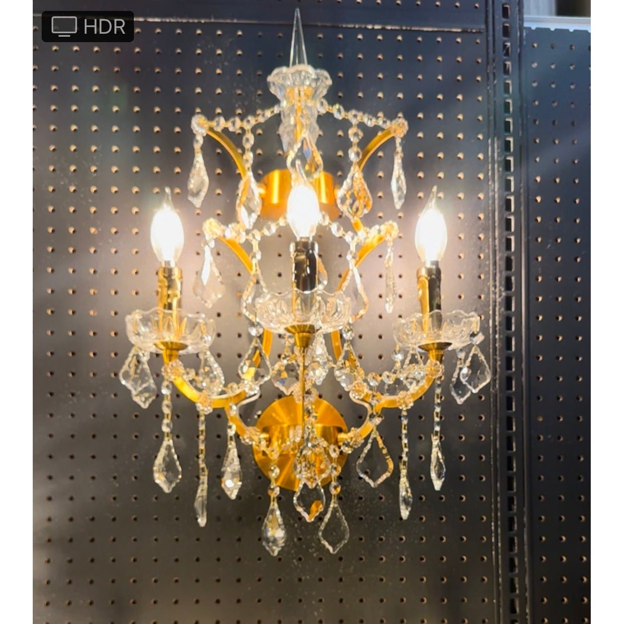 Maria Theresa 3-Light Crystal Shard Sconce - Italian Concept