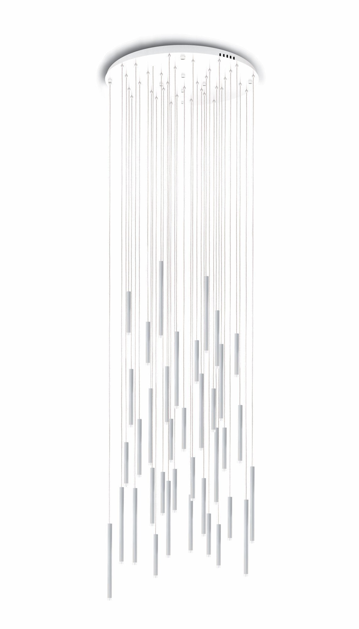 Bellini Round Two-Tone Tubular Pendant Light Chandelier - Italian Concept - 