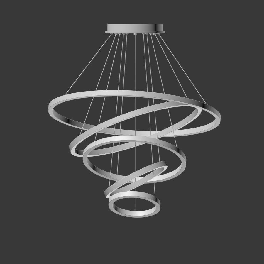 Liana Round 5-Ring Double LED Chandelier - Italian Concept - 