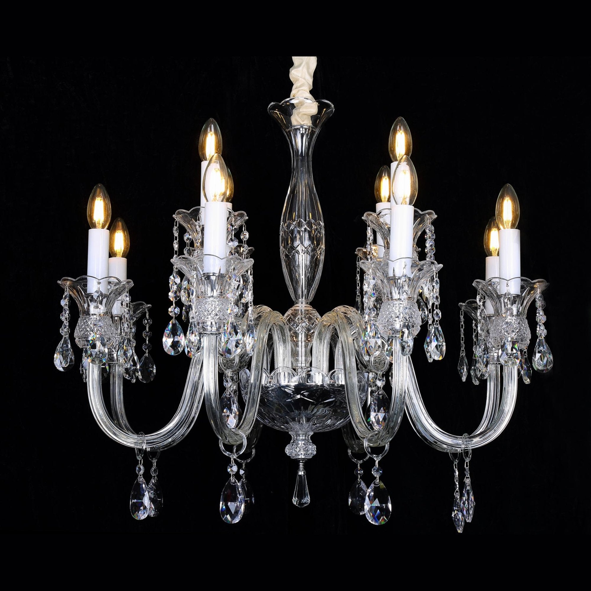 Scala Crystal 12 Light Chandelier - Italian Concept