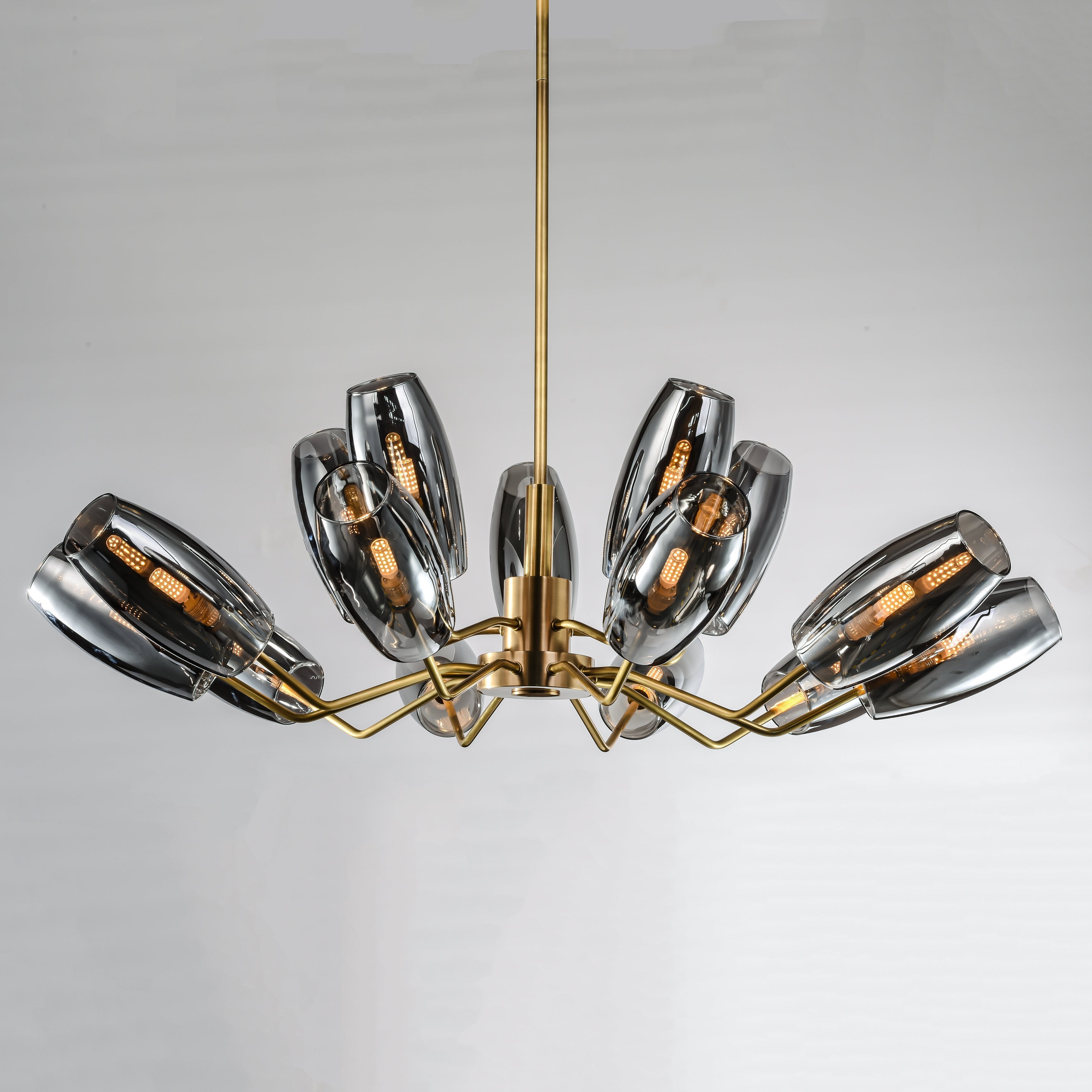 Amira Branching Glass Globe Chandelier - Italian Concept - 