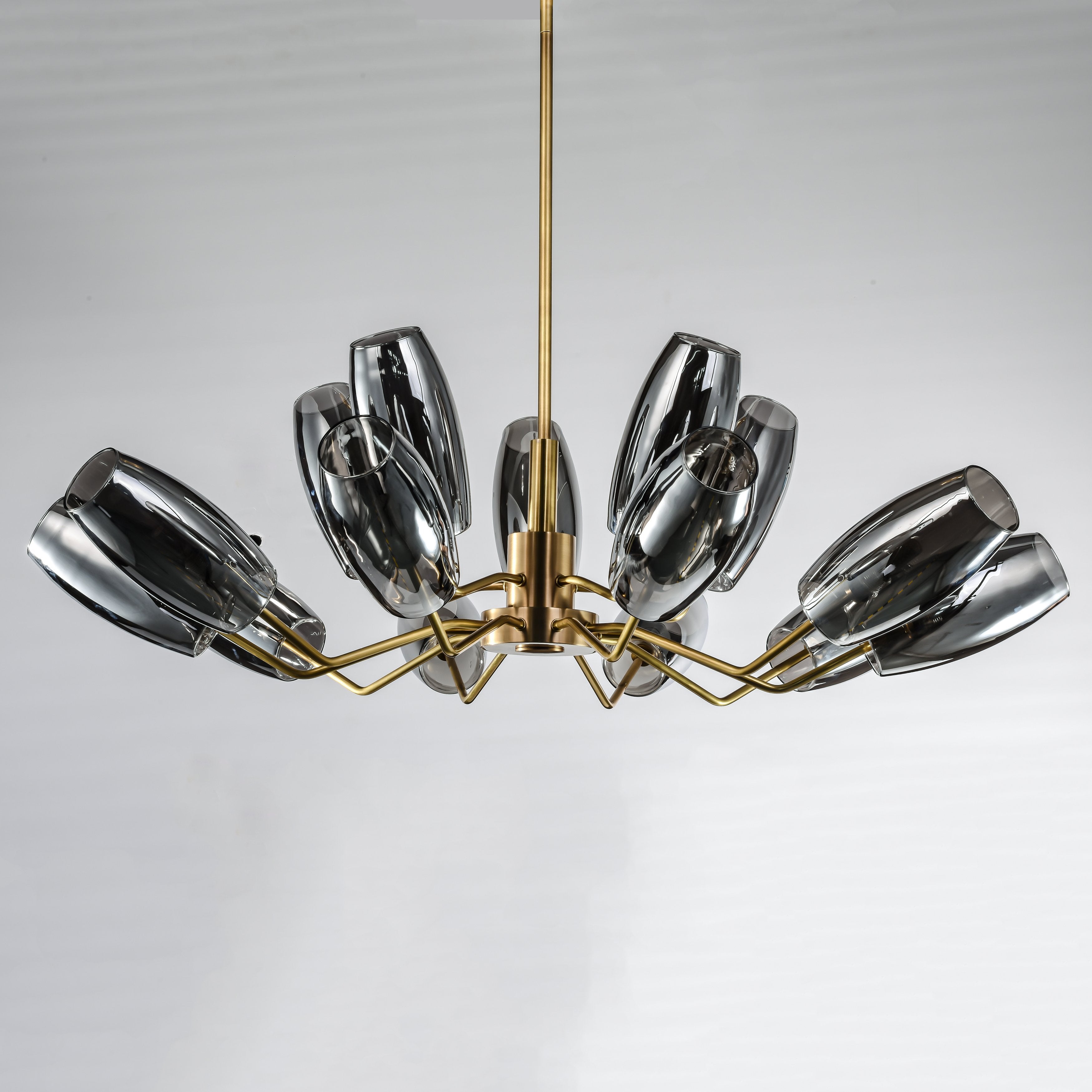 Amira Branching Glass Globe Chandelier - Italian Concept - 