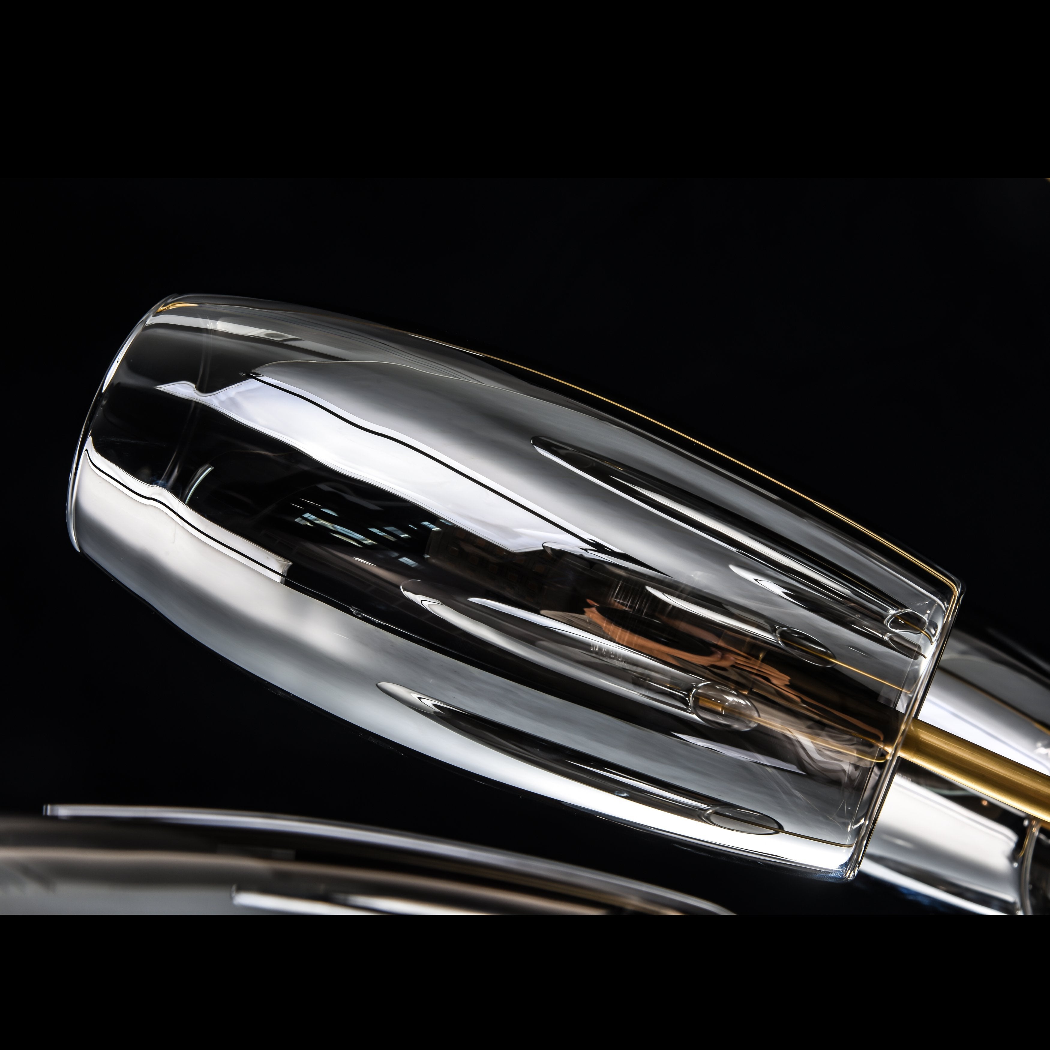Amira Spiral Branching Glass Globe Chandelier - Italian Concept - 