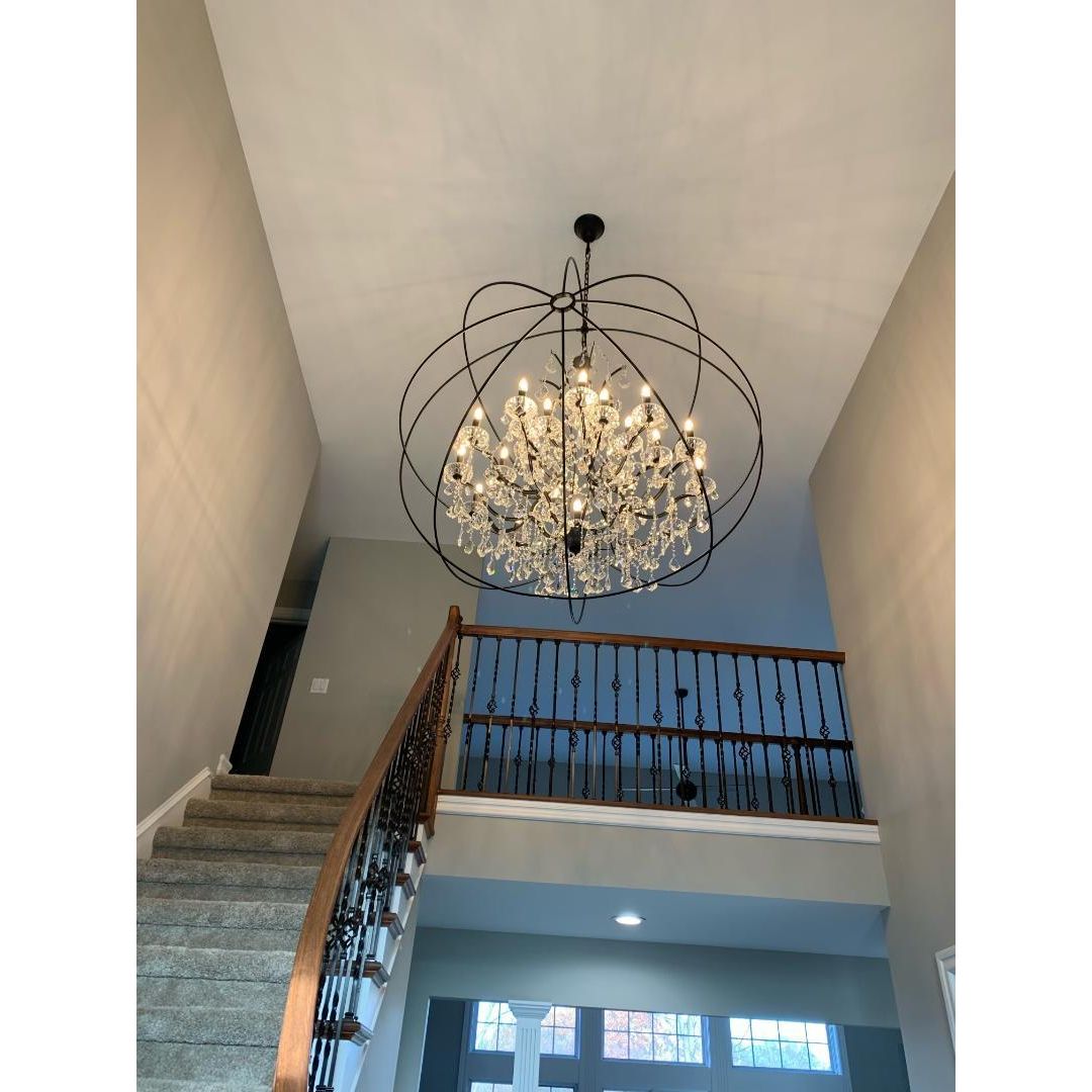 MN Iron Orb Crystal Chandelier - Italian Concept