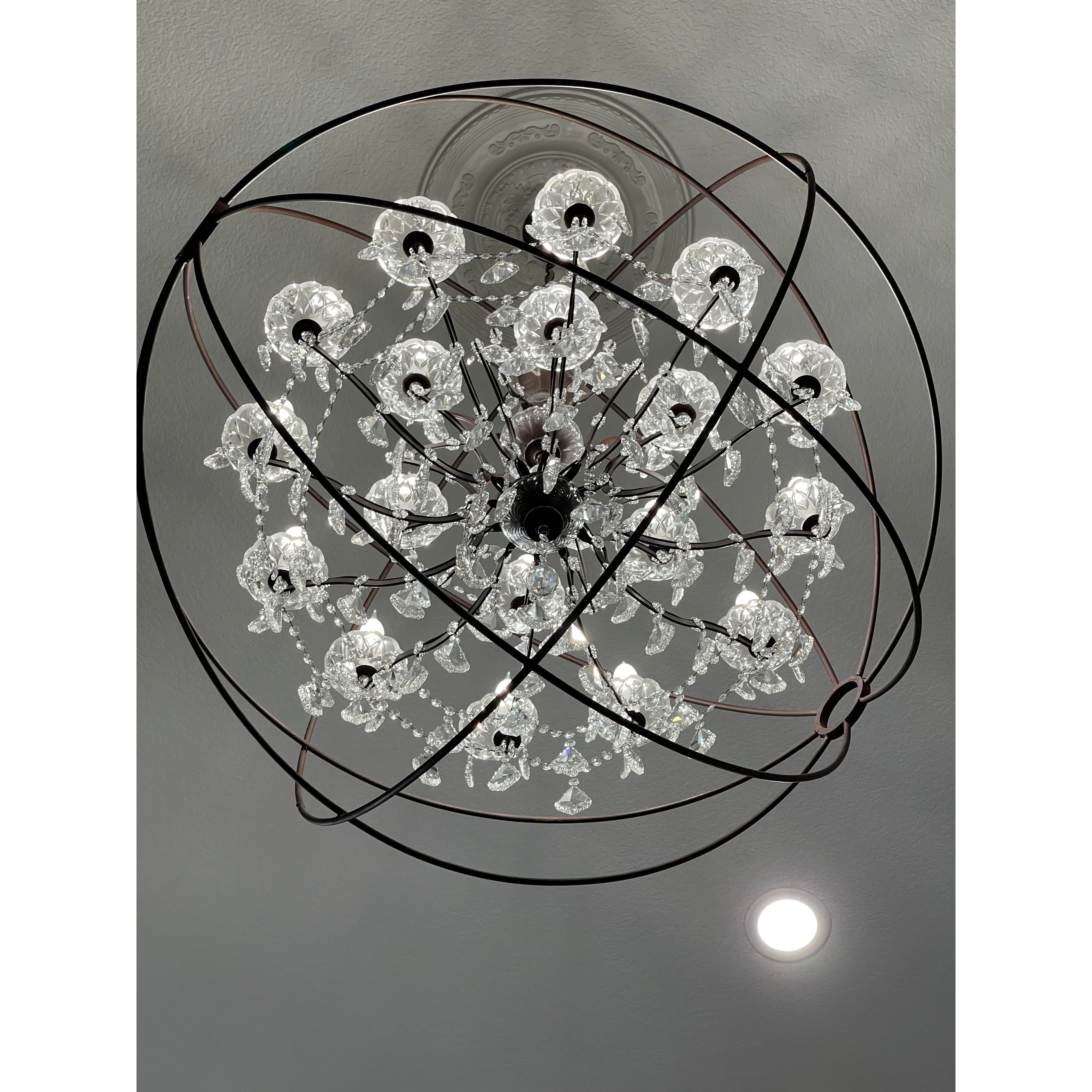 MN Iron Orb Crystal Chandelier - Italian Concept