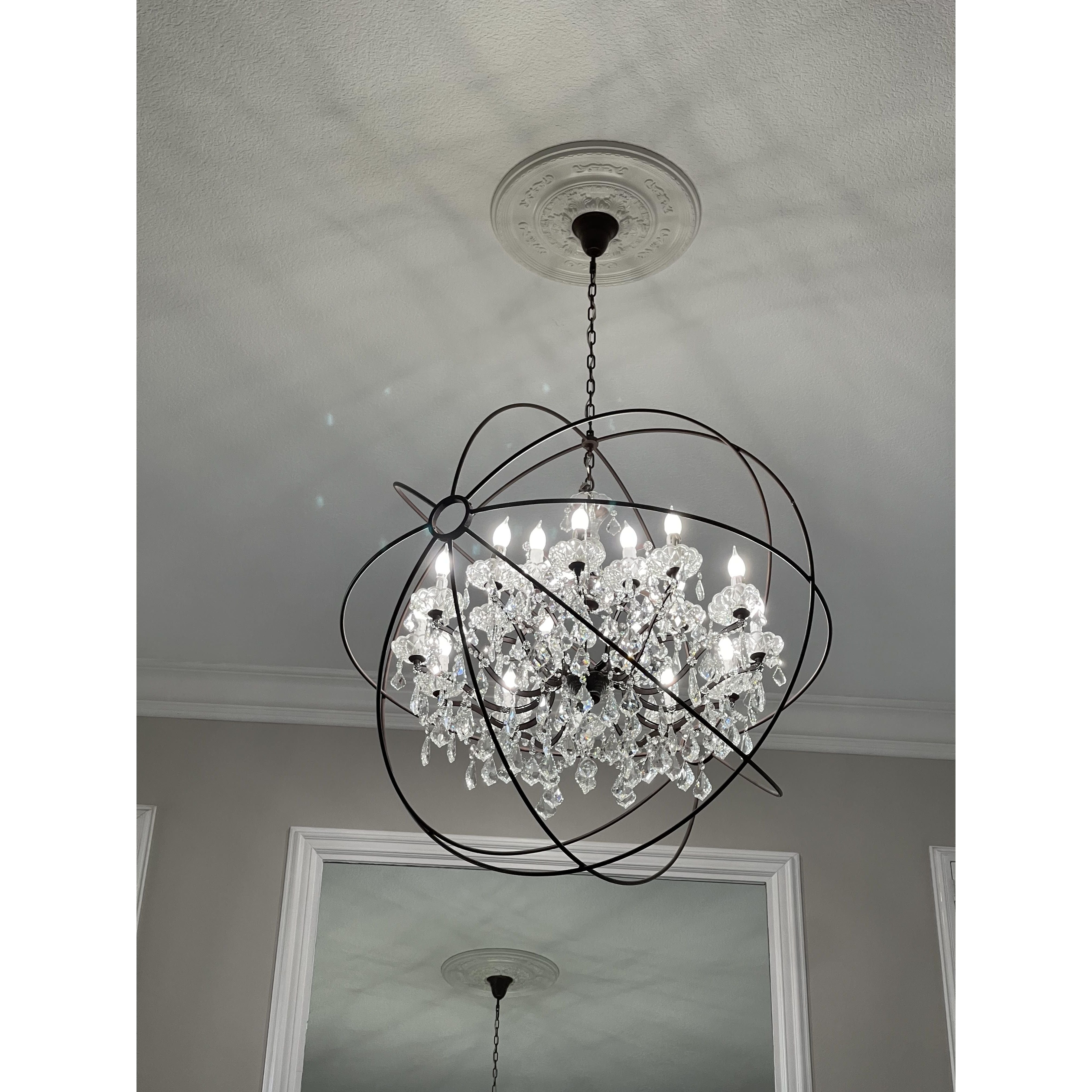 MN Iron Orb Crystal Chandelier - Italian Concept